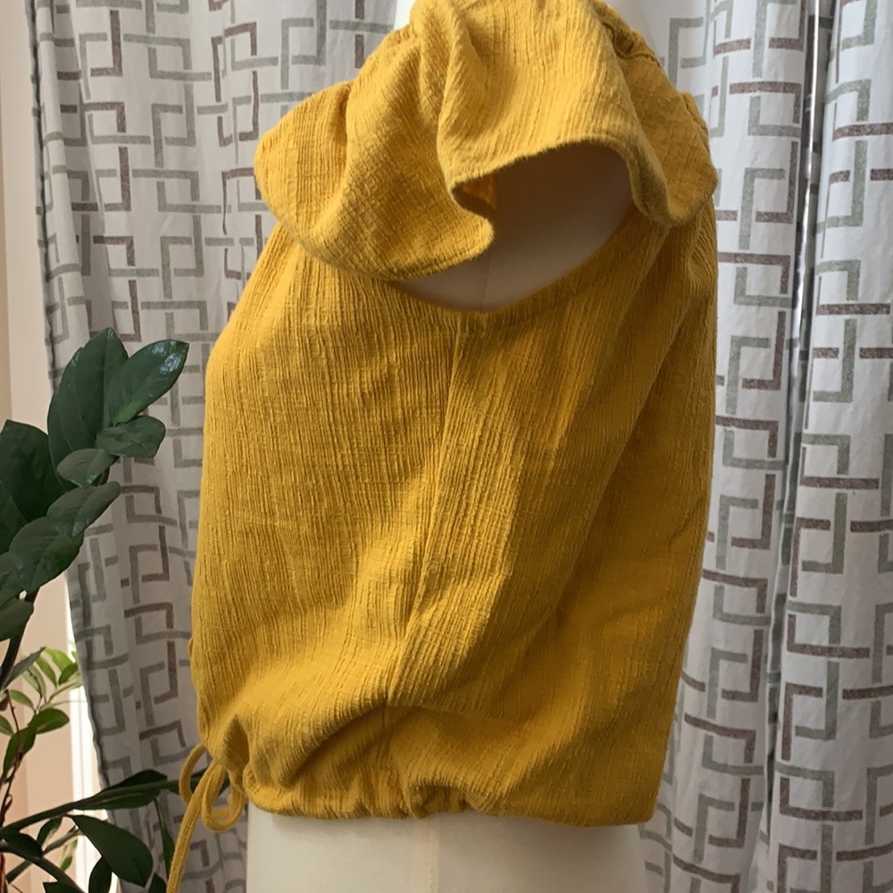 💛HP💛 Madewell Texture & Thread button up top Size Medium EUC - Picture 6 of 15